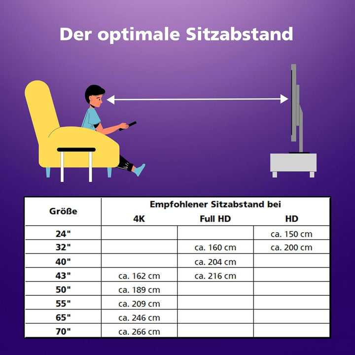 JVC Fernseher 40 Zoll Smart TV VIDAA LT-40VDF5455 Full HD Fernseher, HDR TV Mit Integriertem Triple-Tuner, LED TV Schwarz