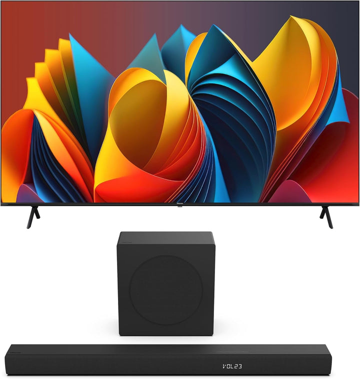 Hisense 50E7NQ 126 Cm (50 Zoll) Fernseher, 4K UHD, QLED, HDR10, HDR10+ Decoding, HLG, Dolby Vision Atmos, 60Hz Panel, Smooth Motion, Bluetooth, Alexa Built-In, VIDAA Voice, Schwarz [2024]