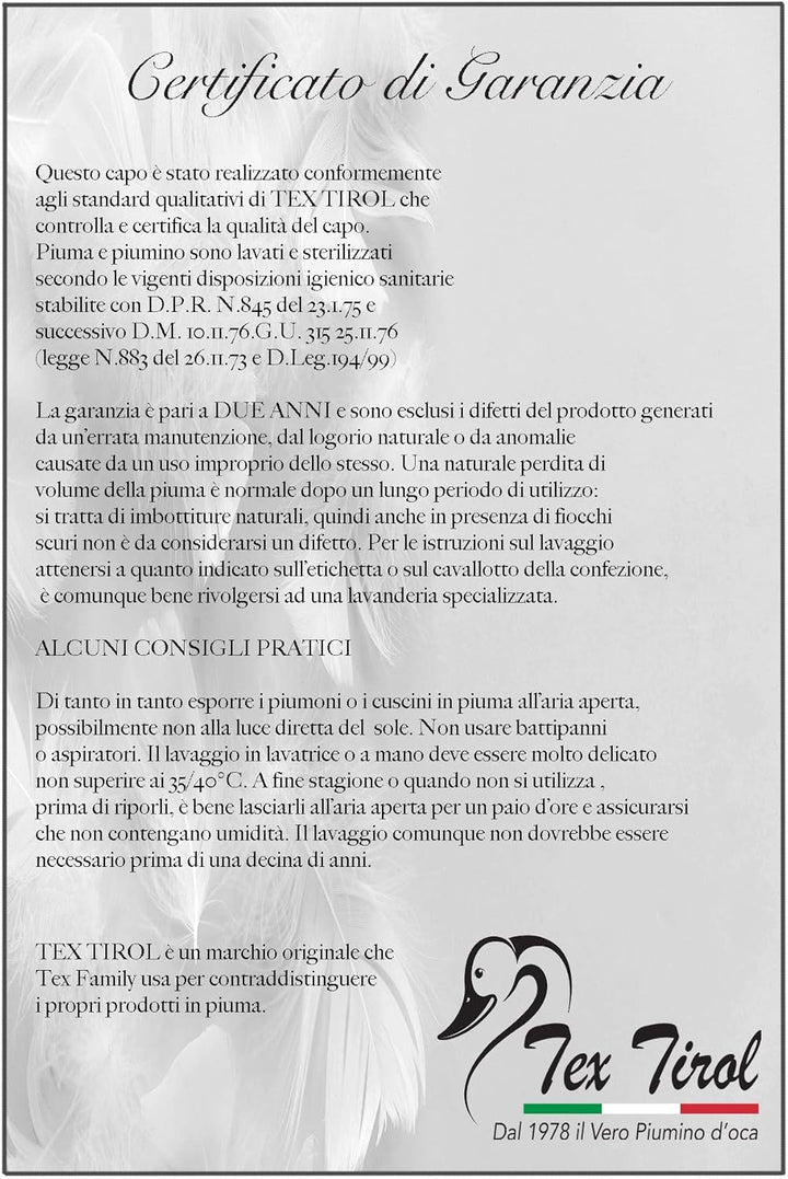 Dolomiti Tex Tirol pernă, puf, puf de gâscă