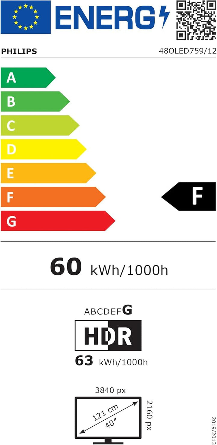 Philips 48OLED759 121Cm 48 OLED 4K Am