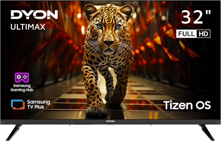DYON ULTIMAX 24F-TI - 24 Zoll (60 Cm) Fernseher (1080P, Full-Hd Smart TV, Tizen OS, Triple Tuner (DVB-C/-S2/-T2), Samsung Smart & Gaming Hub, Prime Video, Netflix, Disney+) [2025]