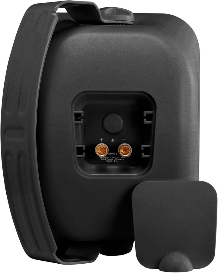Pronomic OLS-5 BK DJ PA Outdoor-Lautsprecher Für Garten, Terrasse, Restaurant (80 Watt, Schutzart IP56, 8 Ohm, 5,25" Woofer) Schwarz