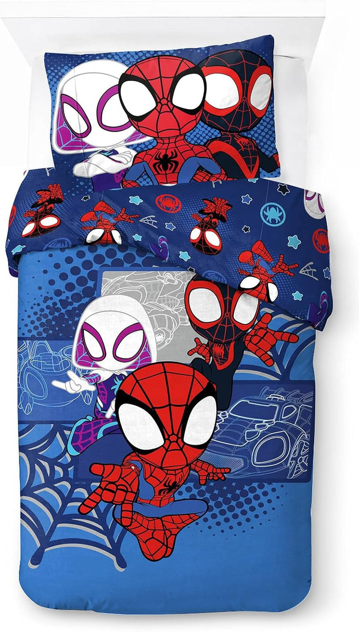 Jay Franco Disney Lilo Und Stitch Blumige Bettwäsche Für Eine Person – Kinderbettwäsche Set Inklusive 50 X 70 Cm Kopfkissenbezug, Maschinenwaschbare Baumwollbettwäsche