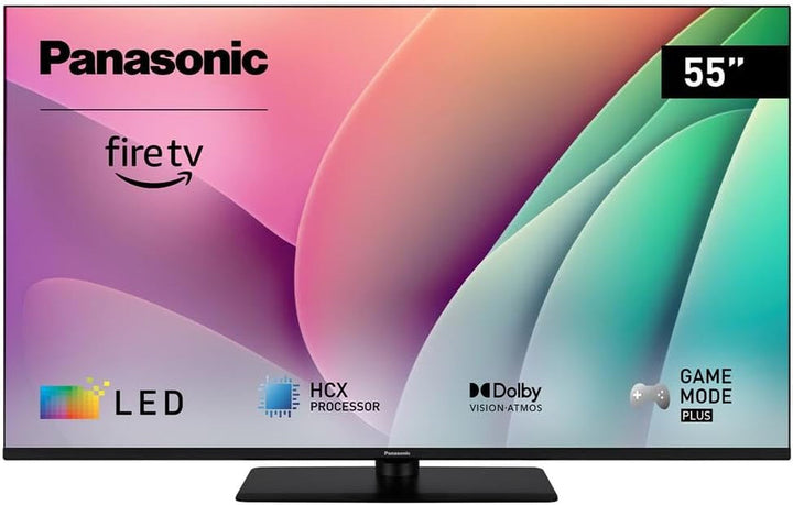 Panasonic TV-50W80AEZ, W80 Serie 50 Zoll 4K Ultra HD LED Smart TV, 2024, Fire TV, Dolby Vision & Atmos, Game Mode Plus, Alexa Sprachsteuerung, Airplay, Schwarz
