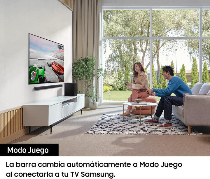 SAMSUNG Soundbar HW-C450/ZF C-Serie, 3 Lautsprecher, Subwoofer Inklusive, 2.1-Kanal-Audio, Adaptive Sound Lite, Black 2023