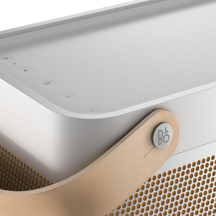 Bang & Olufsen Beolit 20 - Boxă portabilă Bluetooth portabilă fără fir, puternică, cu sunet la 360 de grade și stație de încărcare Qi integrată - Grey Mist