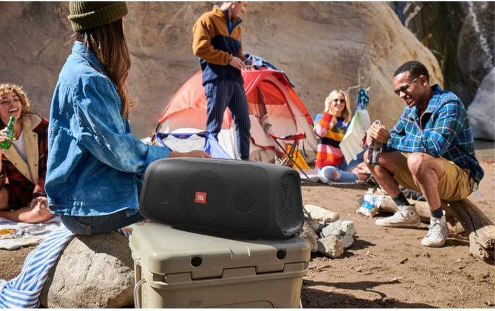 JBL BASSPRO Go - 2 în 1: Subwoofer activ pentru mașină și difuzor de petrecere Bluetooth de 200 Watt într-unul singur - poate fi utilizat în mașină și lângă ea, negru