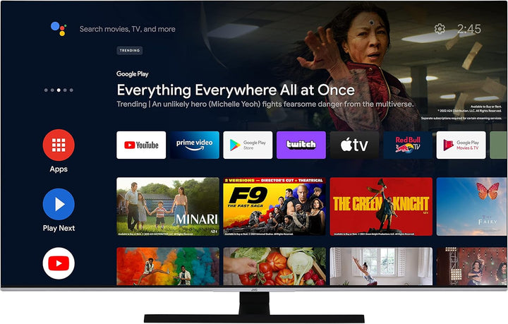 JVC LT-50VA3355 50 Zoll Fernseher/Android Smart TV (4K Ultra HD, HDR Dolby Vision, Triple-Tuner, Bluetooth, Dolby Atmos) [2023], Schwarz