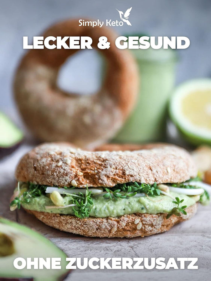 Simply Keto Lower Carb* Bagel Baking Mix pentru Lower Carb* și dieta ketogenică - fără lactoză și gluten - 335 grame