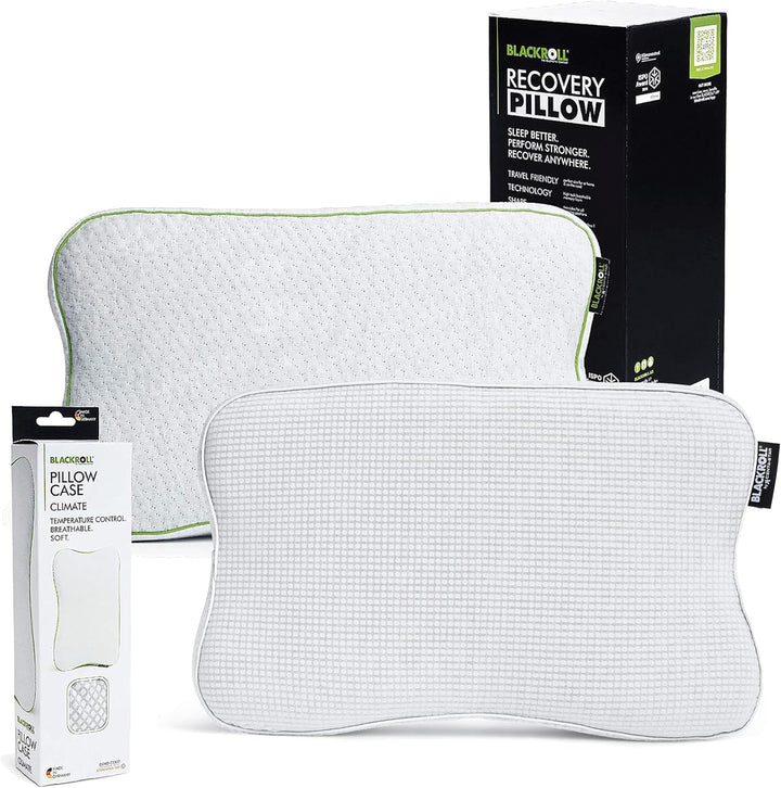 BLACKROLL® Recovery Pillow Set Jersey, pernă ortopedică pentru coloana cervicală din spumă cu memorie - Fabricat în Germania