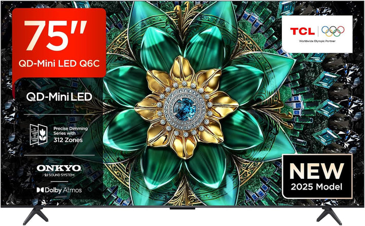 TCL 50QM8B Fernseher Miniled 50 Zoll, QLED, 144Hz, 4K HDR Premium 1250Nits, Google TV, Dolby Atmos, Onkyo, Game Master Pro 2.0