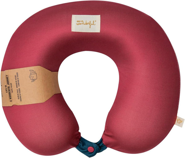 Mr. Wonderful - Pernă de călătorie - Garnet - Pernă de gât pentru călătorii - Fabricat din poliester
