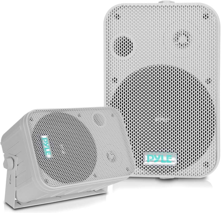 Pyle Dual Bluetooth Lautsprecher, Bluetooth Box, Musikbox, Party Boxen Bluetooth, Soundbox, Speaker, Wetterfeste 16,5Cm Musikboxen, Universal Wand-/Deckenmontage, Für Pool, Außen-/Innenbereich