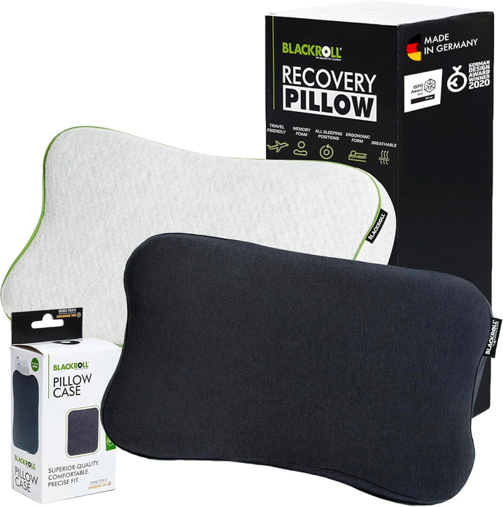BLACKROLL® Recovery Pillow Set Jersey, Orthopädisches HWS Nackenkissen Aus Memory-Foam - Made in Germany