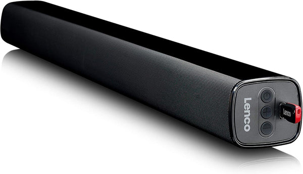Lenco SB-080 Bluetooth Soundbar - Bluetooth 5.0 - Mit HDMI ARC - AUX-IN - Rca-Eingang - 2 X 20 + 40 Watt RMS - Integrierter Subwoofer - Mit Wandhalterung - Schwarz SB-080 Soundbar