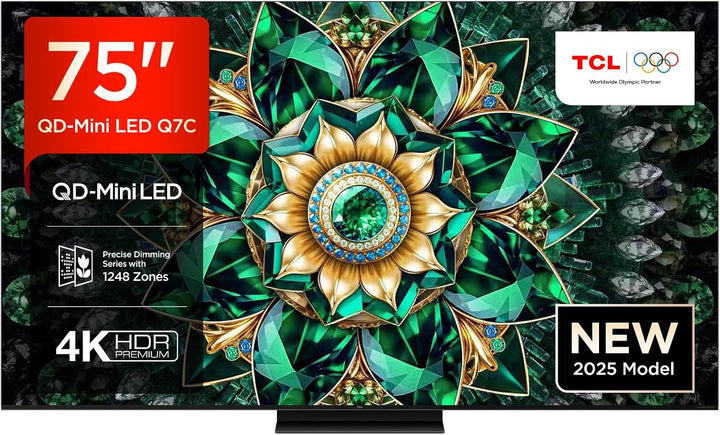 TCL 50QM8B Fernseher Miniled 50 Zoll, QLED, 144Hz, 4K HDR Premium 1250Nits, Google TV, Dolby Atmos, Onkyo, Game Master Pro 2.0