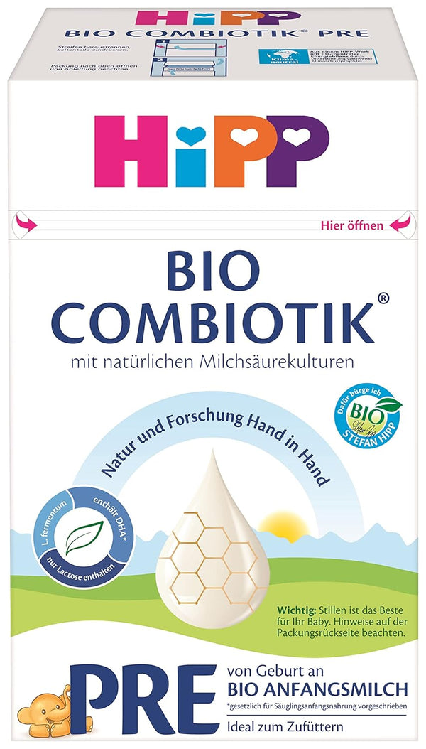 Формула мляко с органично мляко хип Pre Combiotik, 4 (4 x 600g) пакет