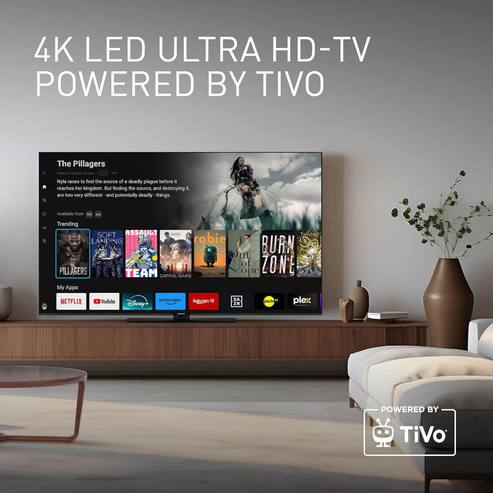 Panasonic TB-43W60AEZ, W60 Serie 43 Zoll 4K Ultra HD LED Smart TV, 2024, Tivo, 4K-Farbengine, Dolby Vision & Atmos, Game Mode Plus, Für EIN Außergewöhnliches Visuelles Erlebnis