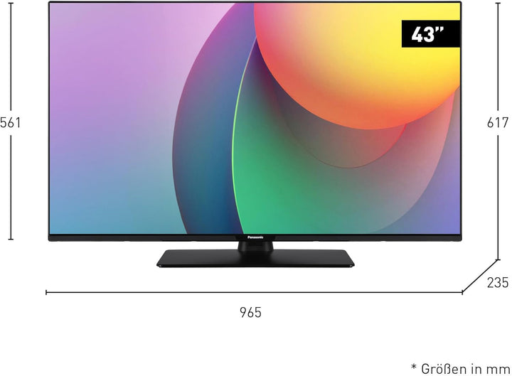 Panasonic TB-43W60AEZ, W60 Serie 43 Zoll 4K Ultra HD LED Smart TV, 2024, Tivo, 4K-Farbengine, Dolby Vision & Atmos, Game Mode Plus, Für EIN Außergewöhnliches Visuelles Erlebnis