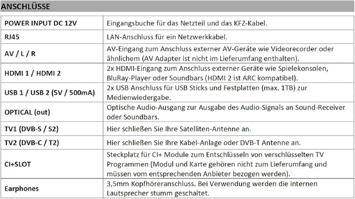 REFLEXION LED22IBT Smart LED Fernseher, LG Weboshub, 55 Cm / 22 Zoll, Wohnwagen/Wohnmobil/Camping/Caravan/Boot/Lkw TV, 12/230 Volt, Full HD, Triple Tuner, DVB-T2HD, DVB-S2, DVB-C, Bluetooth, WLAN