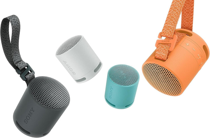 Sony SRS-XB100 - Difuzor Bluetooth wireless, portabil, ușor, compact, în aer liber, de călătorie, durabil, rezistent la apă și praf IP67, baterie de 16 ore, curea de transport, mâini libere, negru