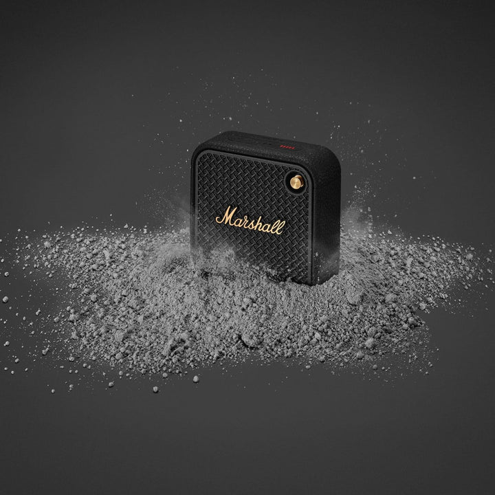 Marshall Willen II Difuzor Bluetooth, fără fir, peste 17+ ore de redare, IP67 rezistent la apă - negru și alamă