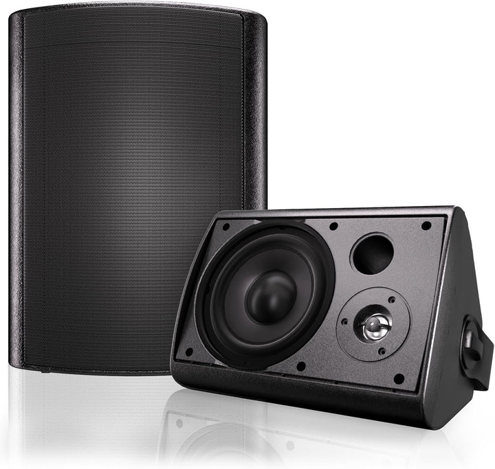 Herdio 6,5 Zoll 400 Watt Bluetooth Outdoor-Lautsprecher Wasserdicht Außenlautsprecher Für Garten,Terrasse, Restaurant (Weiß)