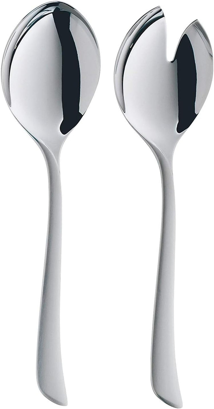WMF Virginia Besteck Set 12 Personen, 66 Teilig, 60 Teile Mit Servierbesteck, Hohlheftmesser, Cromargan Protect Teilmattiert, Kratzbeständig