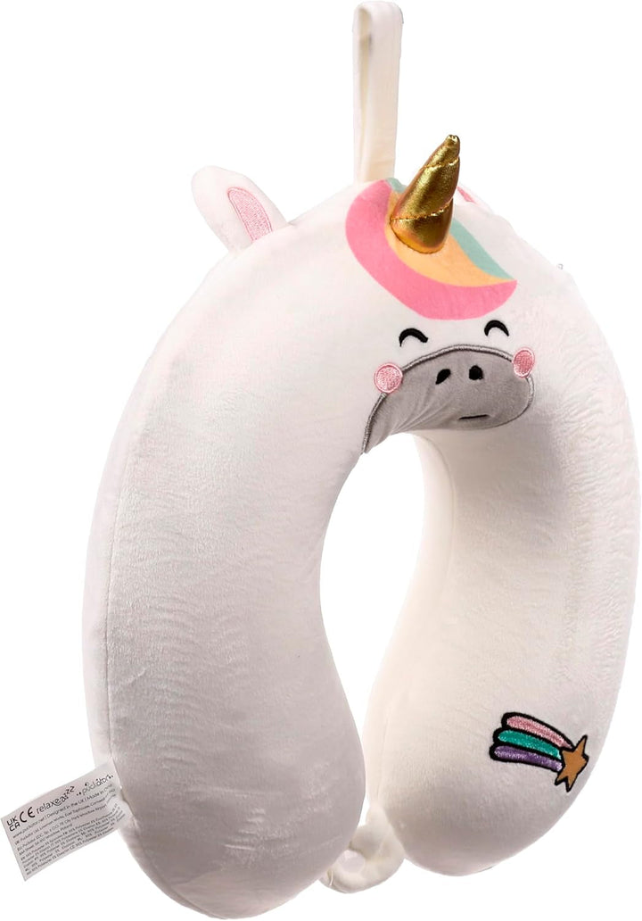 Pernă de călătorie Puckator din spumă de memorie Relaxeazzz - Astra The Unicorn