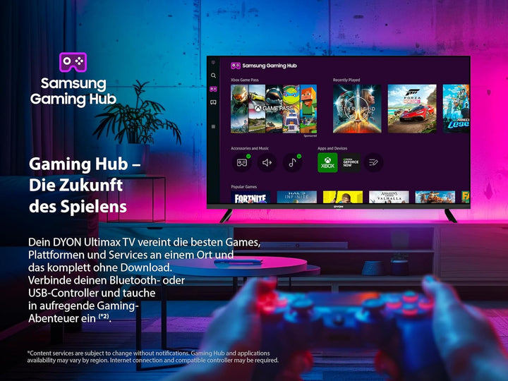 DYON ULTIMAX 24F-TI - 24 Zoll (60 Cm) Fernseher (1080P, Full-Hd Smart TV, Tizen OS, Triple Tuner (DVB-C/-S2/-T2), Samsung Smart & Gaming Hub, Prime Video, Netflix, Disney+) [2025]