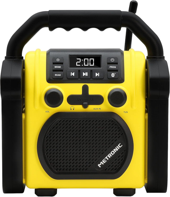 Metronic 477217 Radio de șantier Bluetooth Portabil FM Rezistent la șocuri / Muzică Putere totală 30 W Radio Port Usb