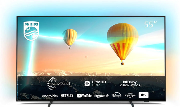 Philips Ambilight 43PUS8109 4K LED Smart TV - 43-Zoll Display Mit Pixel-Präziser Ultra HD, Titan OS Plattform Und Dolby Atmos, Funktioniert Mit Alexa Und Google Sprachassistent - Satiniertes Chrom